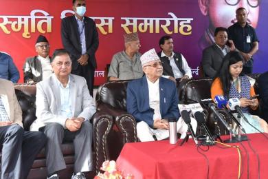 पुष्पलालको प्रेरणाले एमाले सबल भएको छ : अध्यक्ष ओली